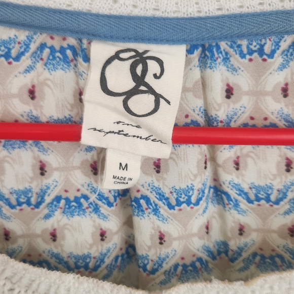 One September By Anthropologie Striped-Sleeve Scoop Neck Sweater - Picture 5 of 6